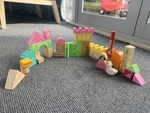 Wooden Blocks Princess Castle