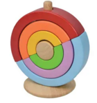 Circle Wooden Stacker 6 Pieces
