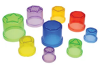 Translucent Stacking Cups Set of 9