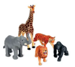 Jumbo Wild Animals 5 Pieces