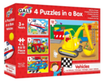 4 Puzzles in a Box -Vehicles