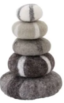 Felt Stacking Set - Stone Greys 5 pcs