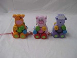Pull Along Farm Animal Train