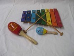 Xylophone and maraccas