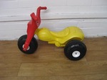 Red and yellow trike