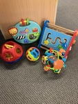 Assorted baby toys