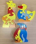 Large wooden animal puzzles