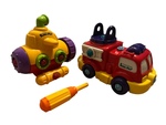 Build and Play Helicopter and Fire Truck
