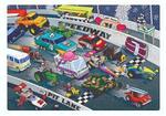 Crazy Car Race 100 piece puzzle