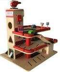 1673: Hape Multilevel Car - Park and Go Garage