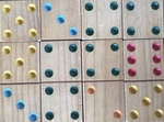 686: Domino Large wooden 