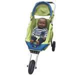Morgan Soft Doll with green pram