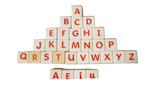 Alphabet wooden blocks