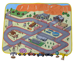Cars Movie Fabric Race Track