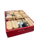 Red Box of Wooden Blocks 