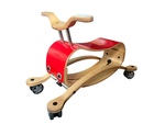 Wishbone Flip (wooden ride on with red seat) 