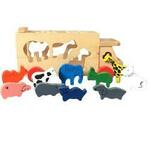 Wooden Animal Truck