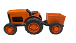 Orange Tractor and Trailer
