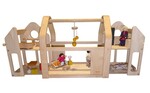 Portable Wooden Dollhouse