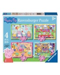 Peppa Pig Puzzles - 4 in a box