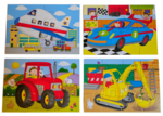 Vehicle Puzzles - 4 in a Box