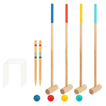 Wooden Croquet Set Lawn Game