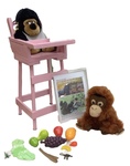 Orangutan and Gorilla Highchair Set (Conservation Series)