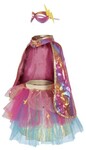 Super Duper Tutu Pink & Gold Cape with Mask