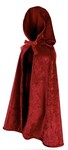 Red Velvet Hooded Cape - Red Riding Hood