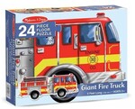 90: Giant Fire Truck Floor Puzzle