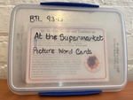 At The Supermarket Picture Word Cards