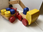 Wooden Crane with Shape Trailer