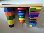 Melissa & Doug wooden shape stack