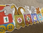 Giant floor puzzle Animal number train