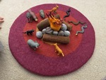 Small world fire pit and australian animals