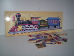 Railroad Train Wooden Puzzle