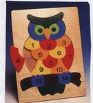 Owl with Numbers Puzzle