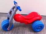 Red Trike with Blue Wheels
