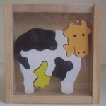 Animal Puzzle -Cow in Box