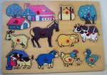 At the Farm Wooden Puzzle