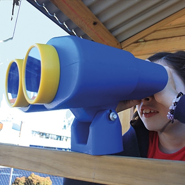 628: Binoculars - Large Blue Plastic
