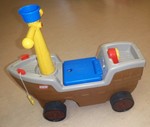 Little Tikes Play N Scoot Pirate Ship Foot To Floor Ride On With Sounds