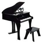 Hape Grand Piano Black with Stool