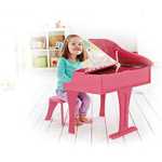 Hape Pink Grand Piano with Stool