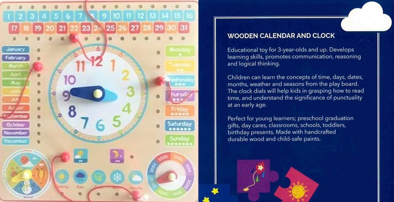 266: Wooden Calendar and Clock