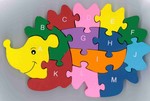 Letters and Numbers Hedgehog Puzzle
