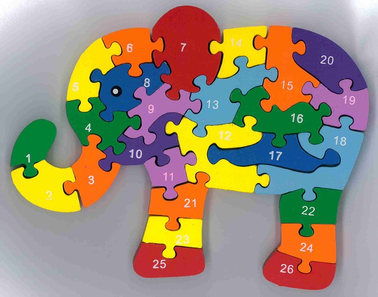 719: Letters and Numbers Elephant Puzzle