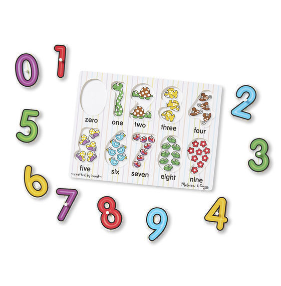 741: Melissa & Doug - Numbers Peg Puzzle