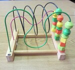 Ikea Mula wooden bead Rollercoaster toy