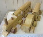 Traditional Wooden Toy Train Set 